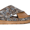 Maciejka Brown Women's Leather Slides