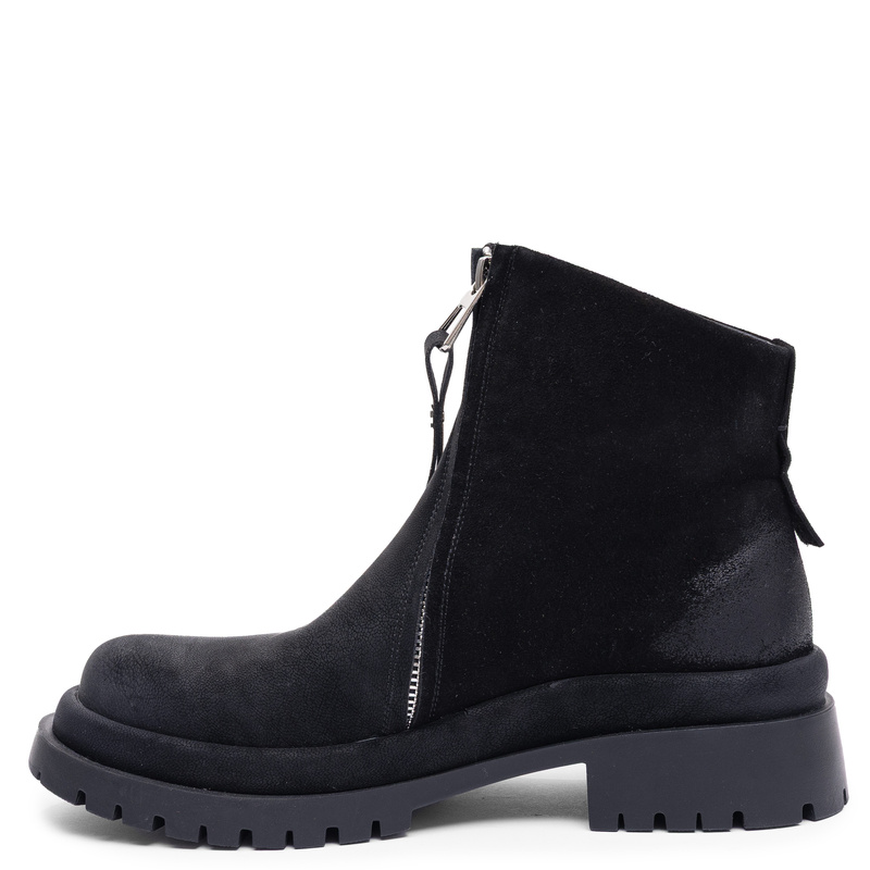 Maciejka Leather Platform Ankle Boots Premium Black Women's Boots K7732-01/00-7