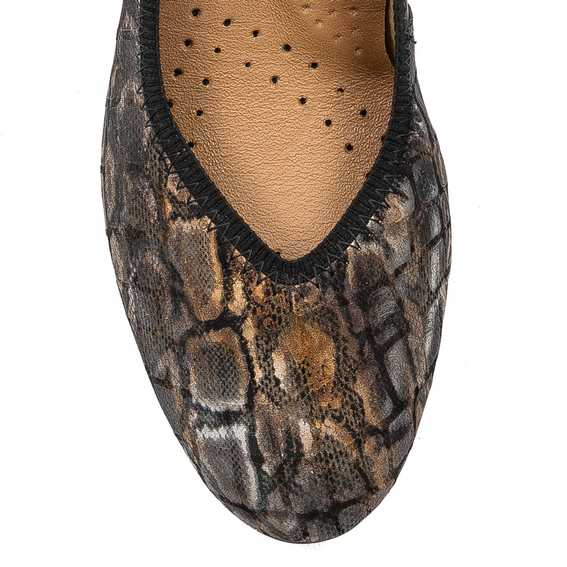 Maciejka Brown & Gold Pumps 04802-02/00-1