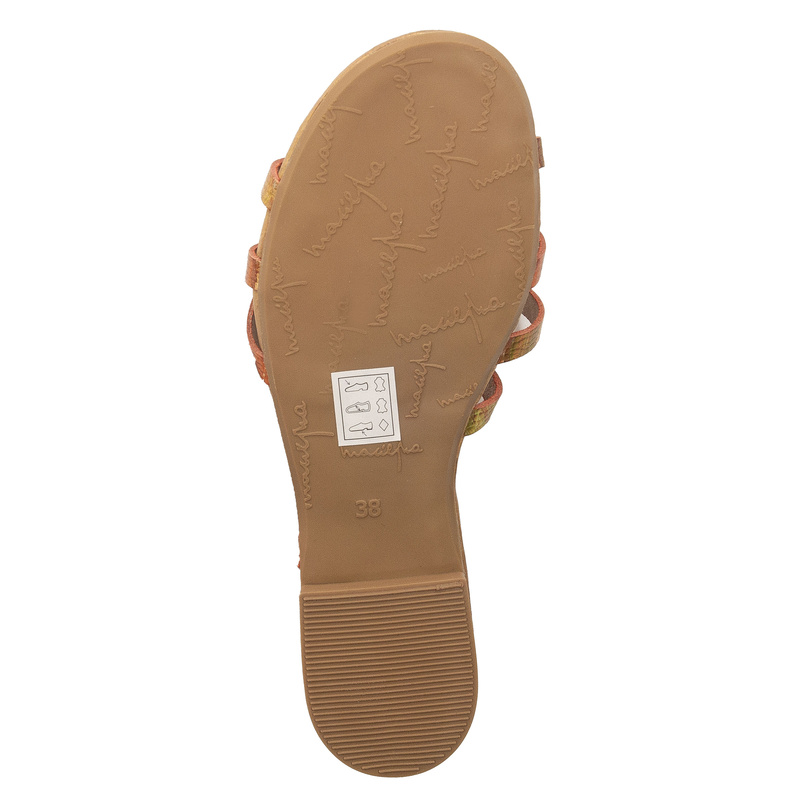 Maciejka Women's Leather Flip-Flops Copper