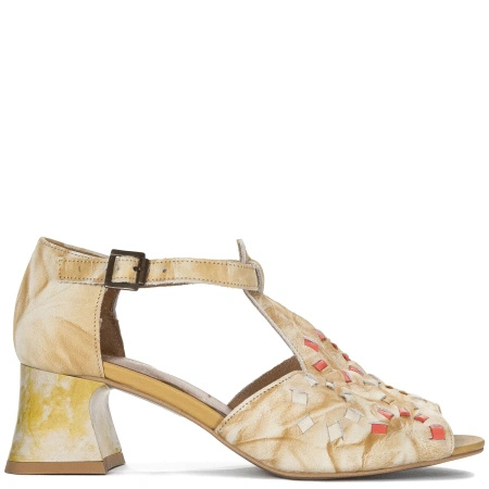 Maciejka Women's Yellow Leather Sandals