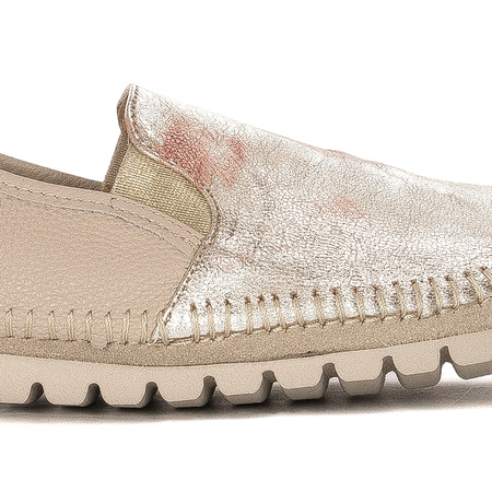 Maciejka Beiige + Gold Low Shoes 3512W-07-00-5