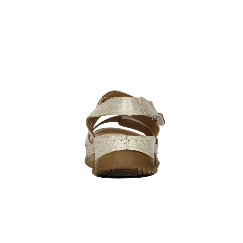 Maciejka Elegant Women's Leather Sandals Gold L4496-25/00-1