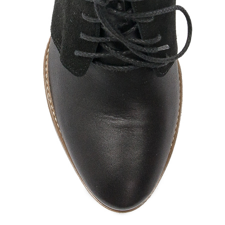 Maciejka Black Leather Boots 5743A-01/00-7