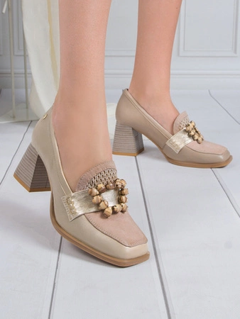 Maciejka Women's Beige Leather Pumps