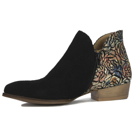 Maciejka Black + Flowers Boots 04091-58/00-5