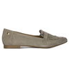 Maciejka Leather Slip-On With Fringe Beige 06440-04/00-1