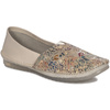 Maciejka leather loafers laser-cut floral beige 1930B-04/00-0