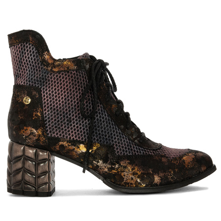 Maciejka Women's Leather Boots Brown + Maroon