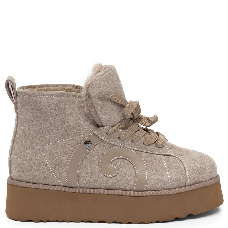 Maciejka Women's Suede Ankle Boots Insulated Beige K7872-04/00-4
