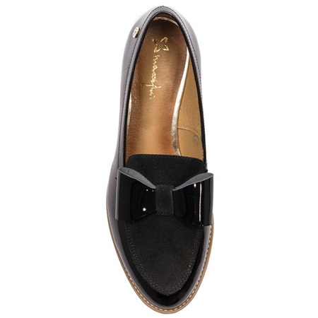 Maciejka Black Flat Shoes 04099-01/00-5