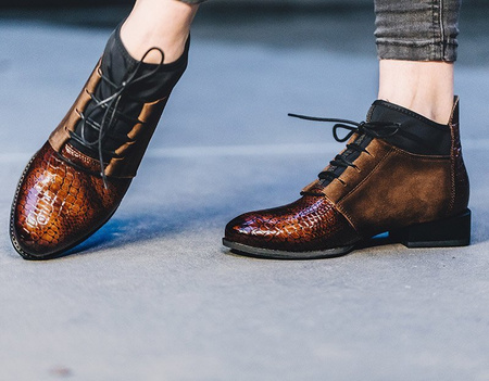 Maciejka leather Brown Lace-up Boots