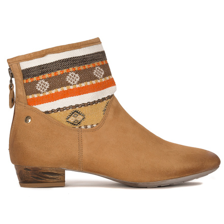 Maciejka Ankle Boots Suede Ethnic Cuff Brown 05986-29/00-5