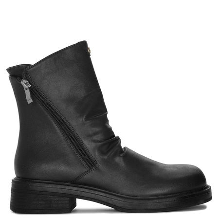 Maciejka Leather Double-Zip Ankle Boots Premium Craft Black A7159-01/00-7