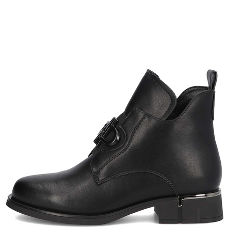 Filippo Leather Ankle Boots Black DBT7191-26-BK