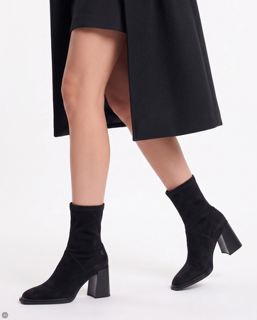 Maciejka Women's Leather Ankle Boots with Suede Upper Black K7804-01/00-7