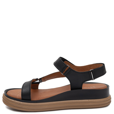 Maciejka Women's Leather Wedge Sandals Black L7634-01/00-1