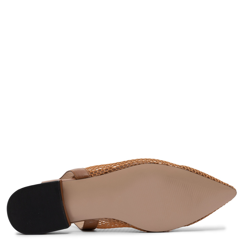 Maciejka Półbuty Siateczkowe Slingback Brązowe K7525-29/00-1