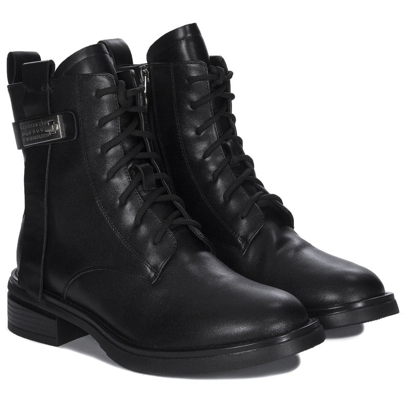 Maciejka Ankle Boots Leather Lace-Up Black N3113-01/00-8