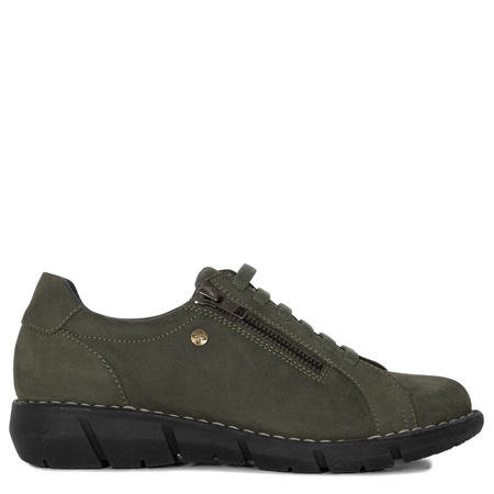 Maciejka Leather Low Shoes Green P7238-09/00-1