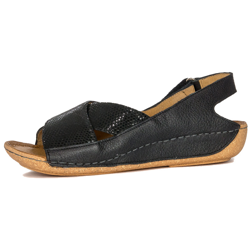 Maciejka Leather Black Ombre women's Sandals