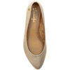 Maciejka Leather Ballet Flats Almond Toe Flat Sole Gold 04100-25/00-8
