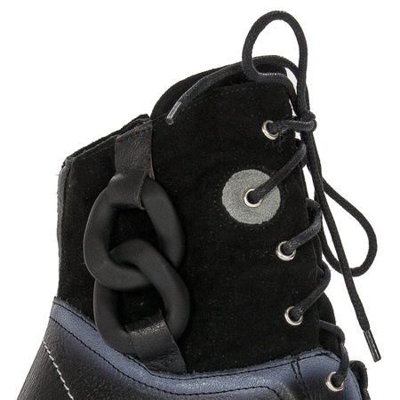 Maciejka Black & White Boots 05599-01/00-7