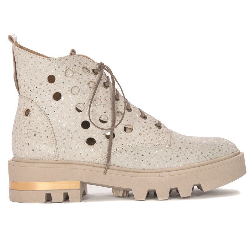 Maciejka Women's ankle boots natural leather beige