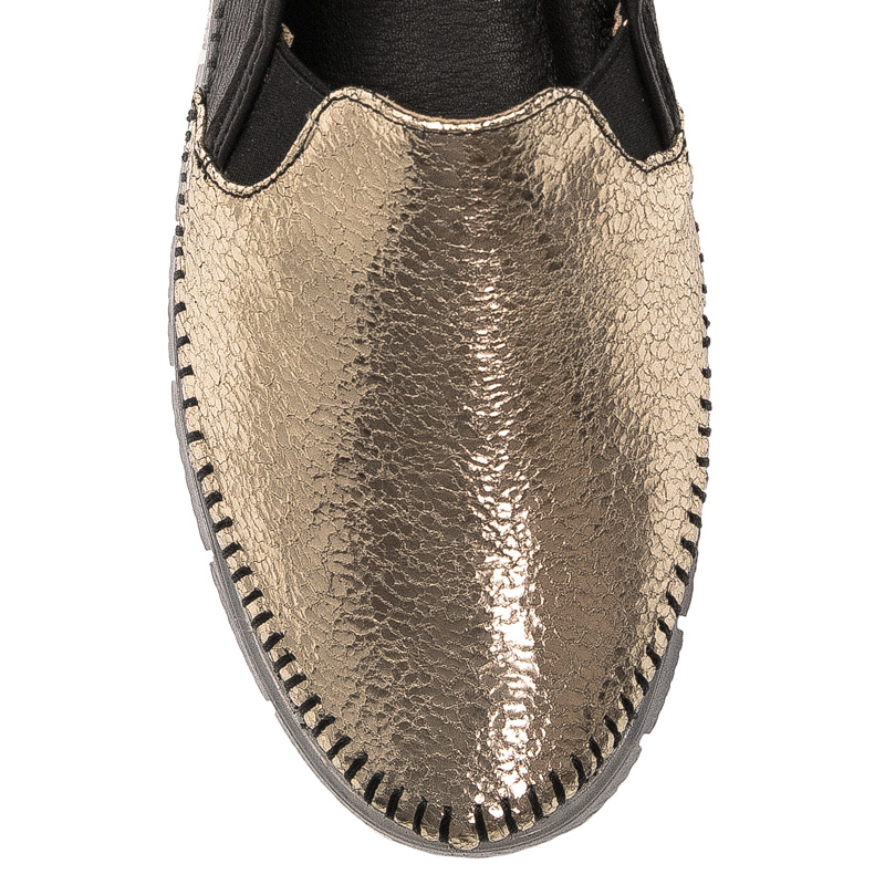 Maciejka Black - Gold Low Shoes