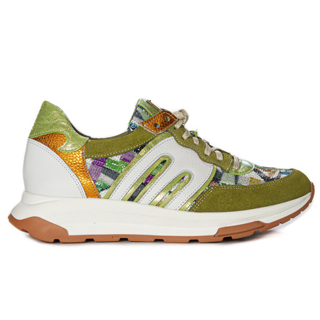 Maciejka Sneakersy półbuty damskie zielone 06388-09/00-7