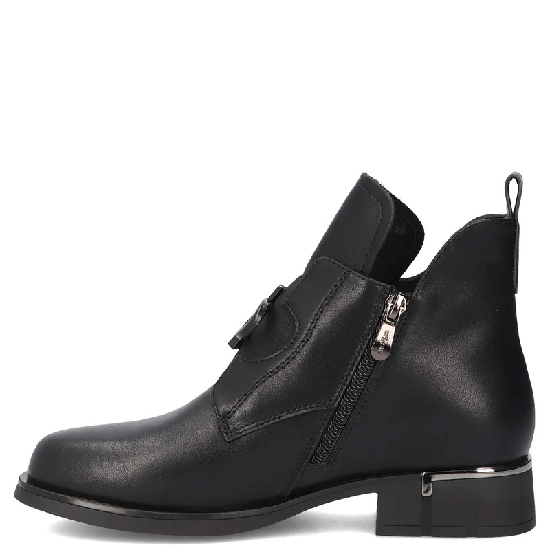Filippo Leather Ankle Boots Black DBT7191-26-BK
