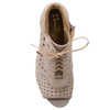 Maciejka Dark Beige Lace-Up Boots