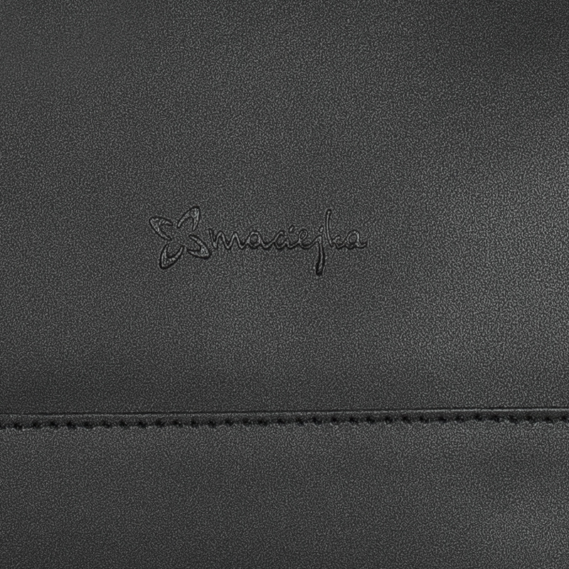 Maciejka Women's Black Leather Handbag C299