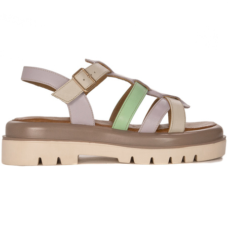 Maciejka Light Violet and Light Beige Sandals 06101-05-00-5