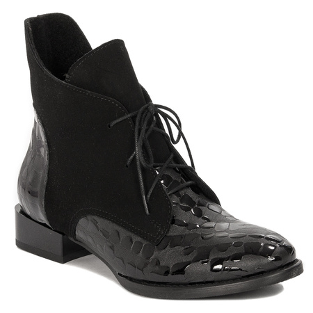 Maciejka Black Women's Lace-Up Boots 2878J-01/00-3