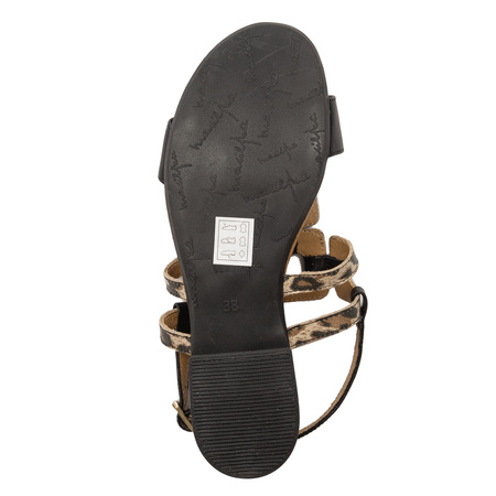 Maciejka Women's Leather GoldMaciejka Women's Leather Sandals Black LeopardSandals