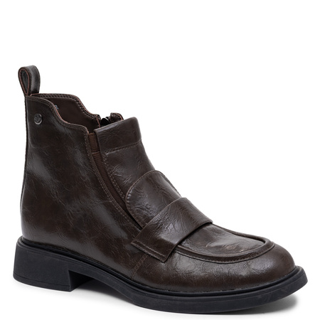 Maciejka Women's Leather Ankle Boots with Zipper Brown K7759-02/00-7