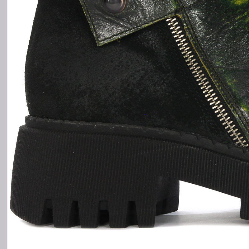 Maciejka Black- Green Boots 06110-01-00-7