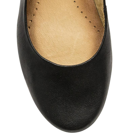 Maciejka Leather Ballet Flats Soft Insole Black 00903-01/01-6