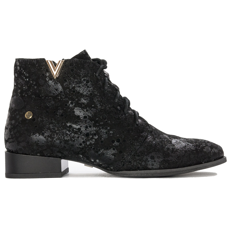 Black Leather women's Boots 5743C-01/00-7