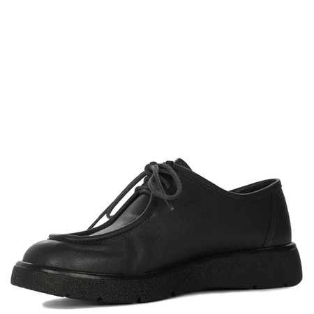 Maciejka Leather Lace-Up Platform Derby Shoes Black K7189-01/00-1