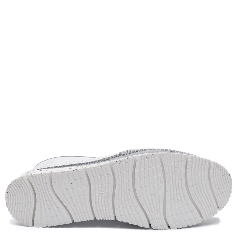 Maciejka Women's Speckled Leather Slip-On Shoes Casual White 3512W-33/00-5