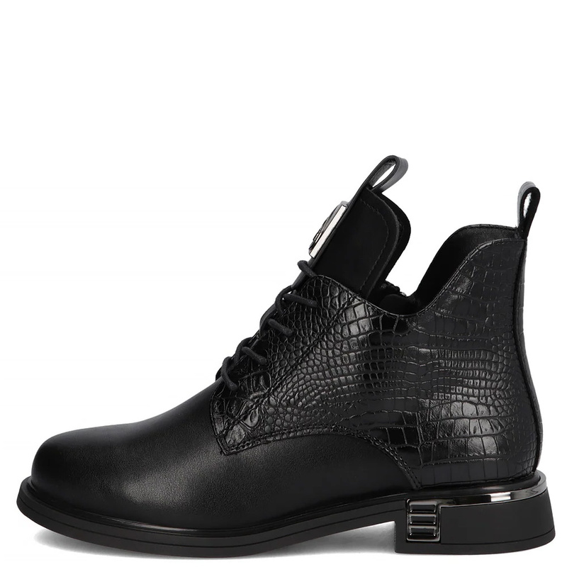 Filippo Leather Ankle Boots Black DBT7246-26-BK