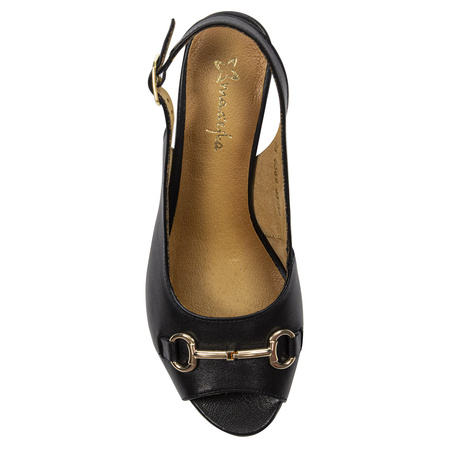 Maciejka Black Sandals 06569-01/00-5
