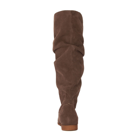 Maciejka Women's Velvet Boots Dark Beige