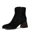 Maciejka Women's Suede Leather Boots on a Decorated Block Heel Black K7202-01/00-8