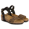Maciejka Women's Leather Sandals Beige Black