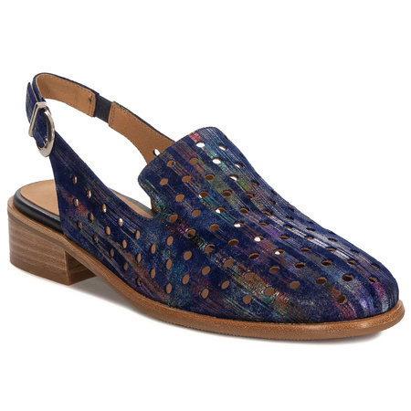 Maciejka Women's Dark Blue Half Shoes