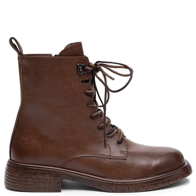 Maciejka Leather Ankle Boots Timeless Elegant Brown K7751-29/00-7
