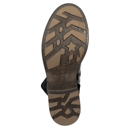 Maciejka Women's Leather Boots Black and Gold